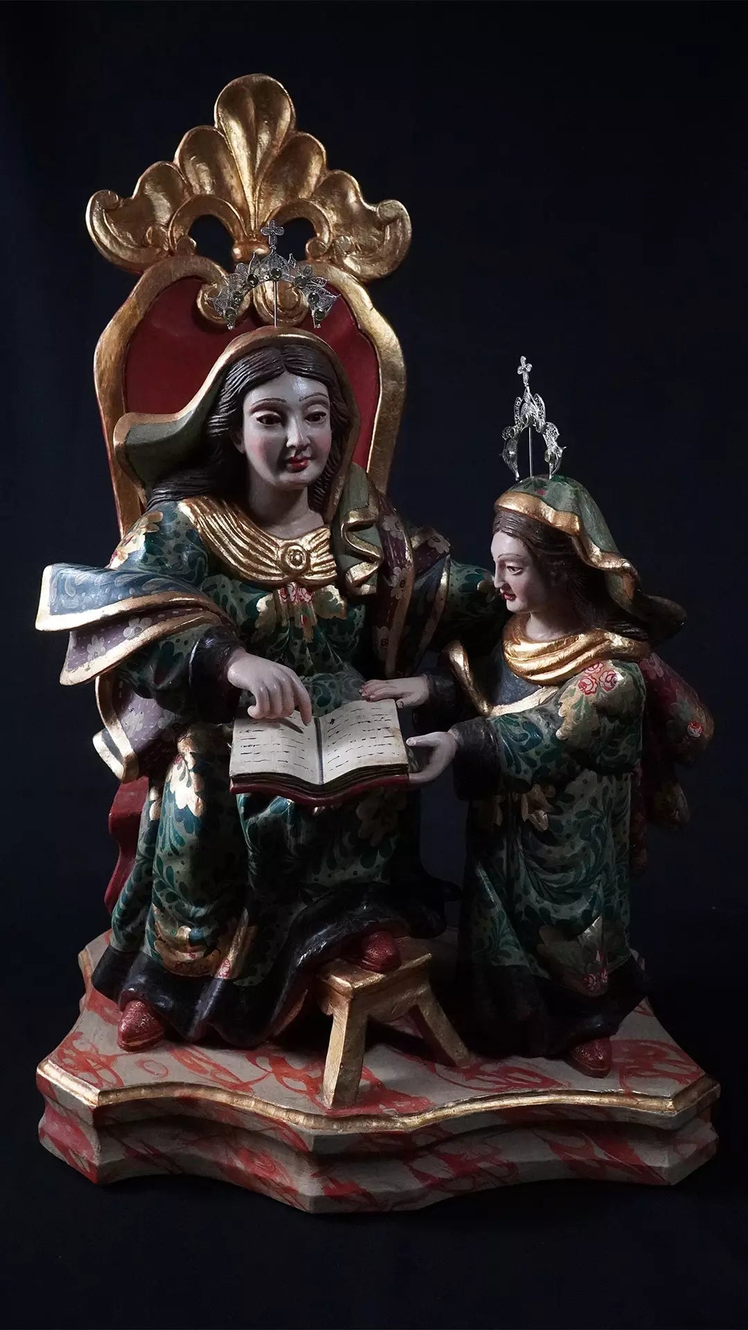 Maravilhosa Sant’Ana Mestra com Nossa Senhora Menina
