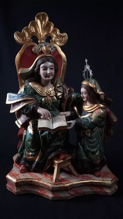 Maravilhosa Sant’Ana Mestra com Nossa Senhora Menina